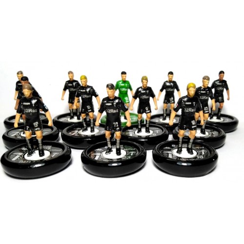 Subbuteo Andrew Table Soccer Leeds United 2019-20 away kit on WSB Professional bases
